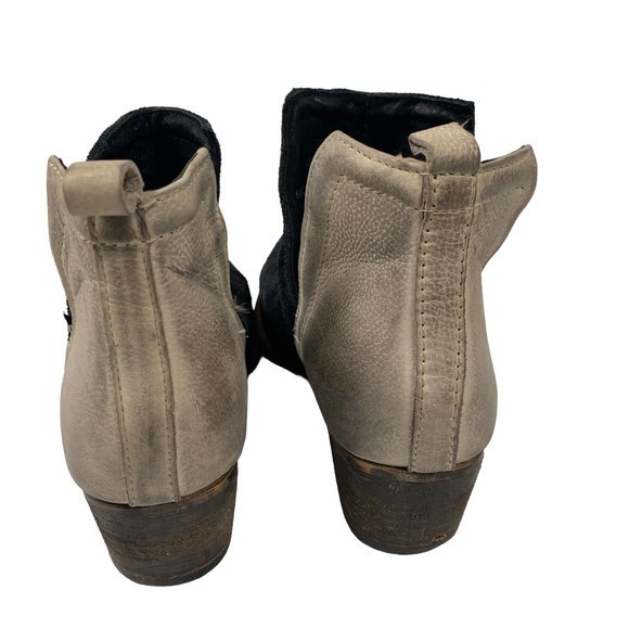 Black and Clay colorblock bootie in nice leather Sz 7.5‎ - Picture 3 of 4